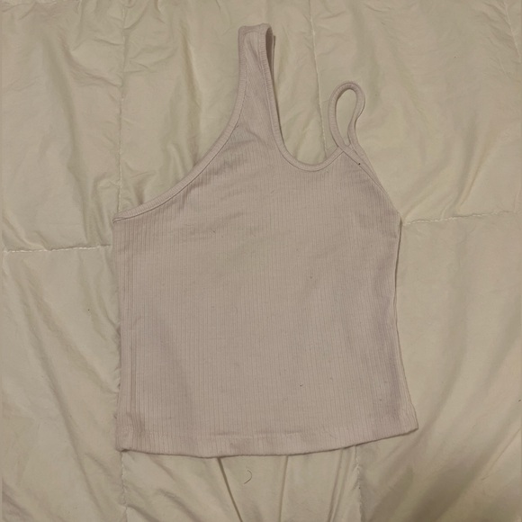 white asymmetrical tank top size XS from Bershka - Picture 1 of 2